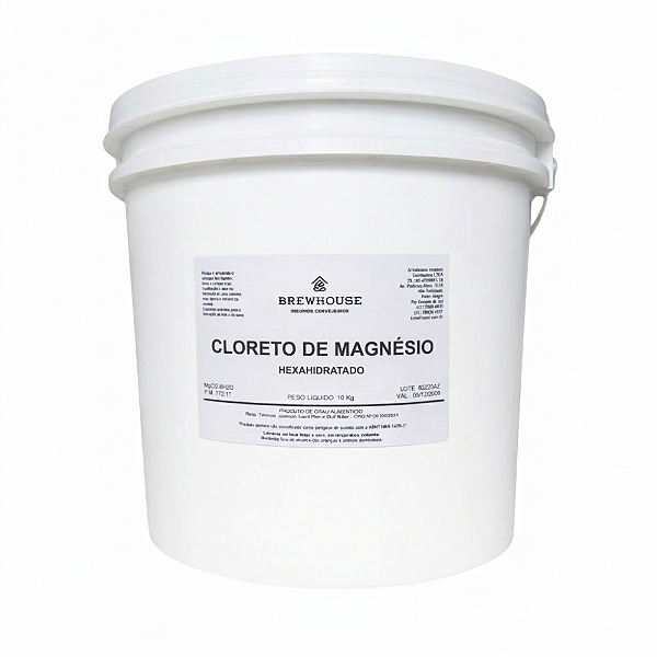 Cloreto de Magnésio - Alimentício - (MgCl2) - 10kg