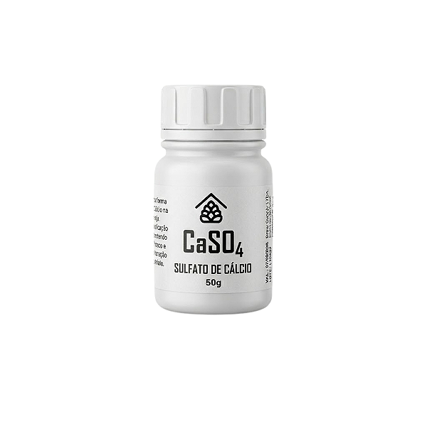 Sulfato de Cálcio - Alimentício - (CaSO4) - 50g