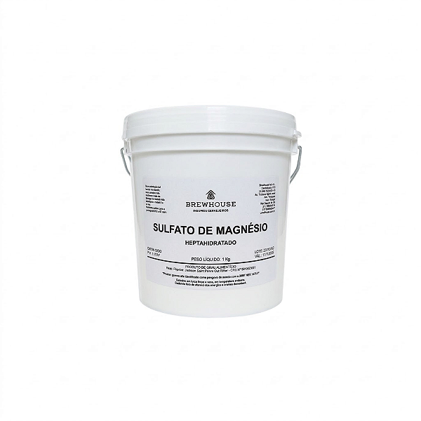 Sulfato de Magnésio - Alimentício - (MgSO4) - 1kg