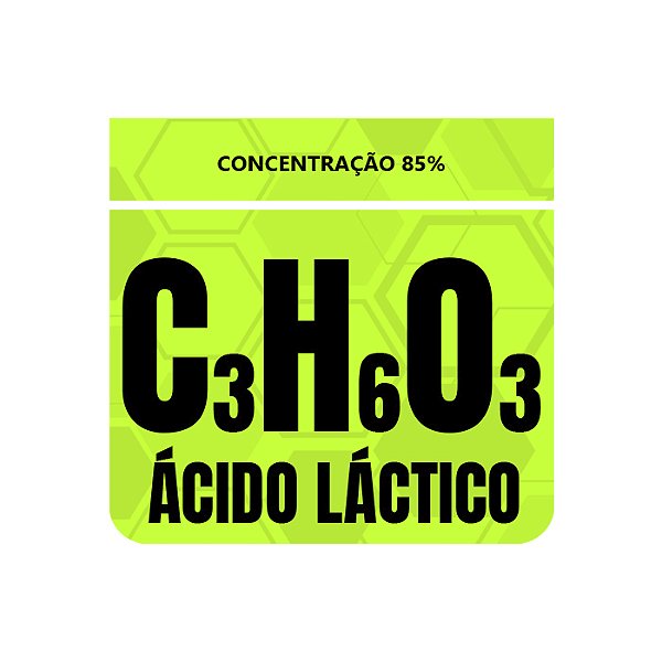 Ácido Lático 85% - Alimentício - (C3H6O3) - 50g