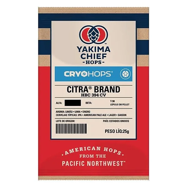 Lúpulo Citra Cryo Hops - Yakima - 25g