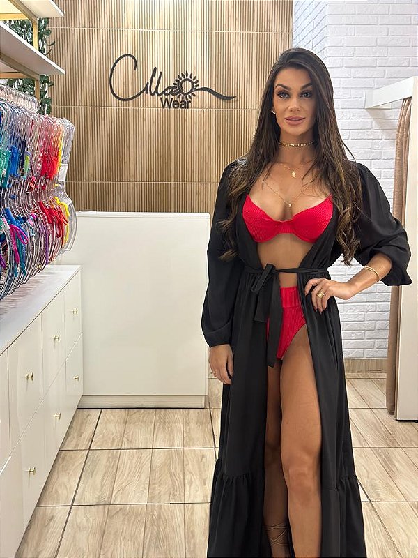 Saída Seda Preta