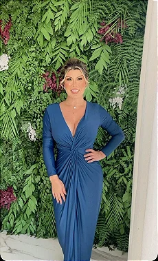 Vestido Dubai - Azul Marinho