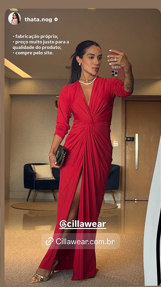 Vestido Dubai - Vermelho