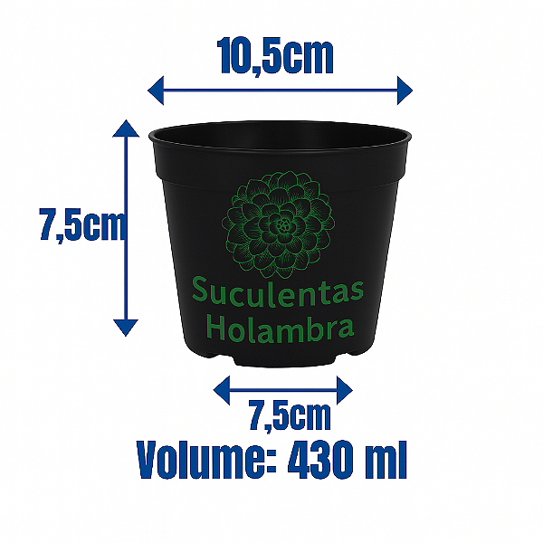 Kit 200 Vasos Pote 11 - REFORÇADO Cor Preta