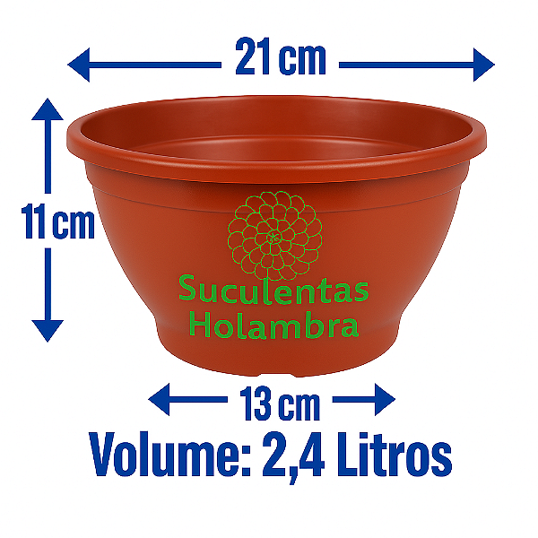 Kit 10 Vasos Cuia 21 - REFORÇADO Cor Terracota Marrom