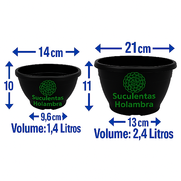 Kit 10 Vasos Cuia 21 + 10 Vasos Cuia 18 – Plástico Reforçado | Cor Preta