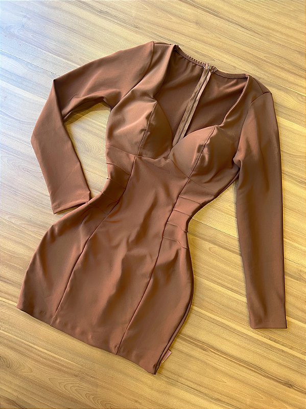 Vestido Joelma - Caramelo