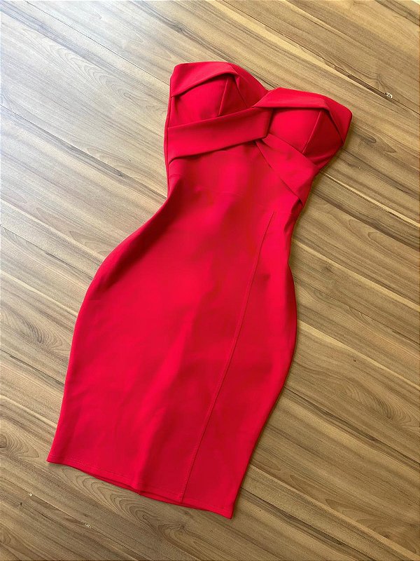 Vestido Geovanna Midi - Vermelho