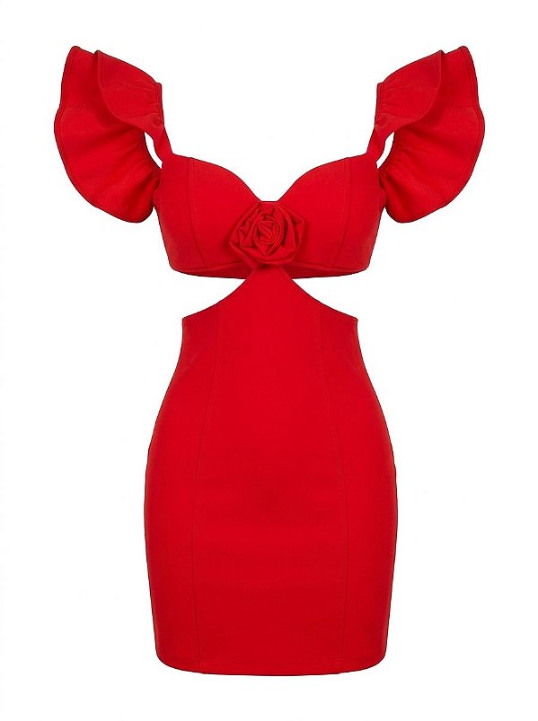 Vestido Caroline - Vermelho