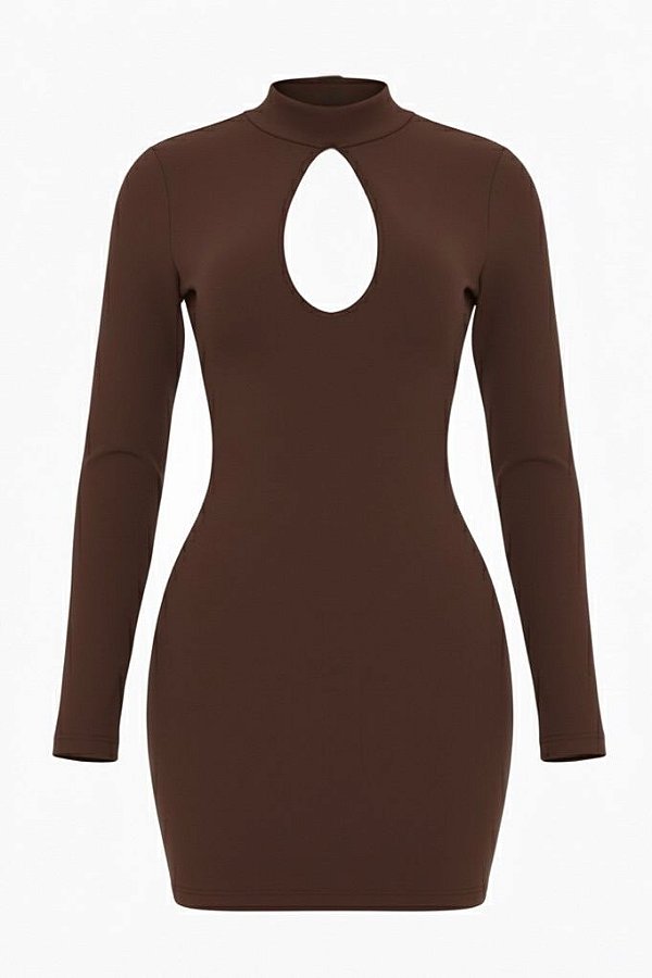 Vestido Mirele - Marrom