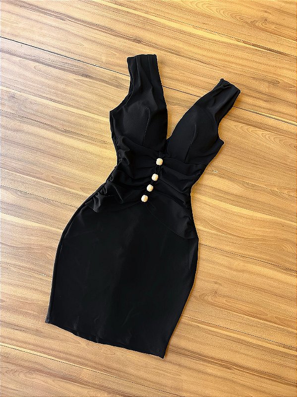 Vestido Midi Estela - Preto