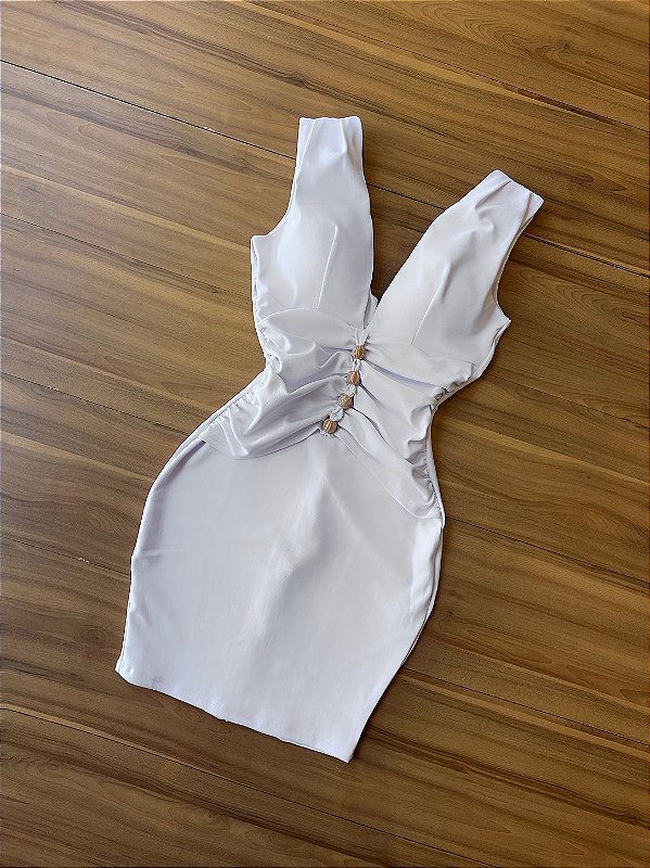Vestido Midi Estela - Branco