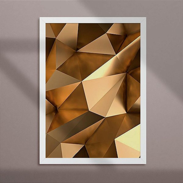 Quadro Decorativo Golden Poly