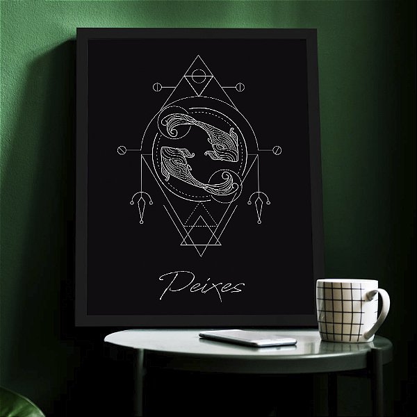 Quadro Decorativo Signo Peixes