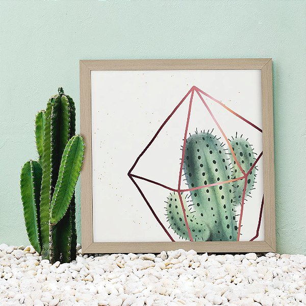 Quadro Decorativo Botânica Terrarium V