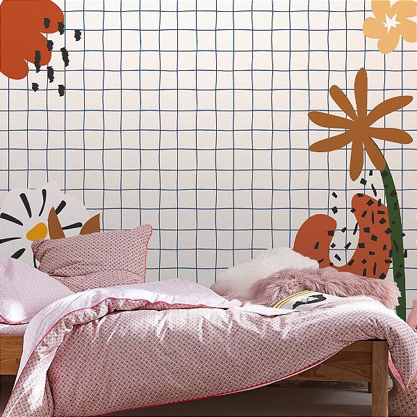 Painel Adesivo Grid Aesthetic Flower