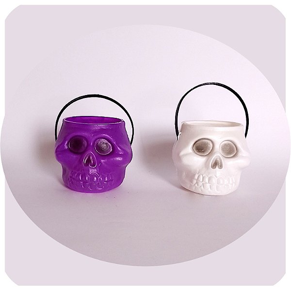 Mini Caldeirão Caveira Halloween