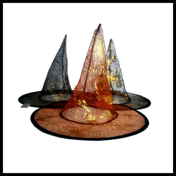 Chapéu De Bruxa Halloween Transparente