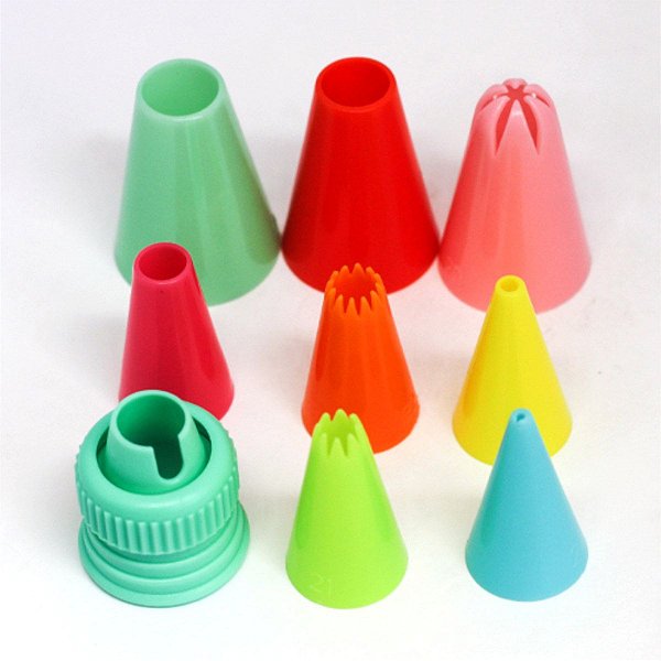 O Kit de Bico Plástico Colors , 9 itens -  BricoFlex