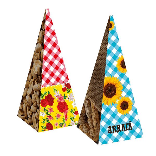 Cone Papel Decorativo Arraia 04un. Regina Festas