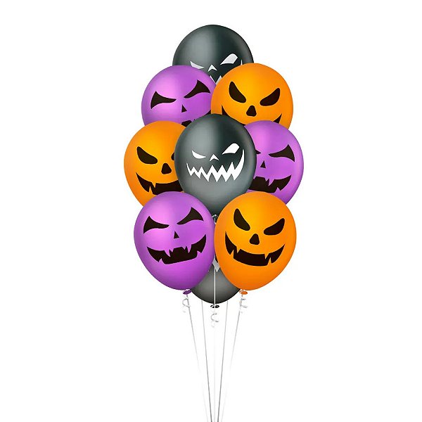 Balão 12" Latex Premium  Halloween - Regina