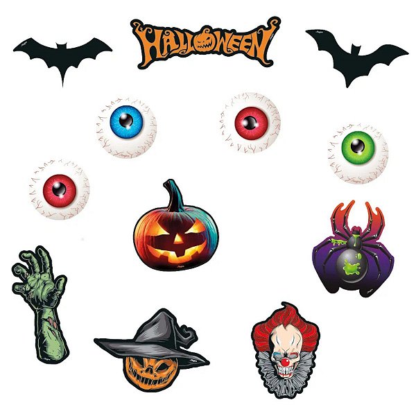 Mini personagens decorativos Halloween - Regina