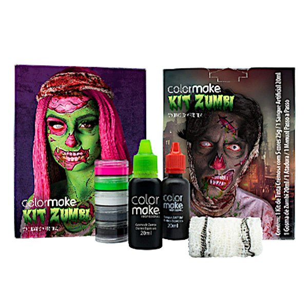KIT ZUMBI - Maquiagem Artística Halloween Colormake