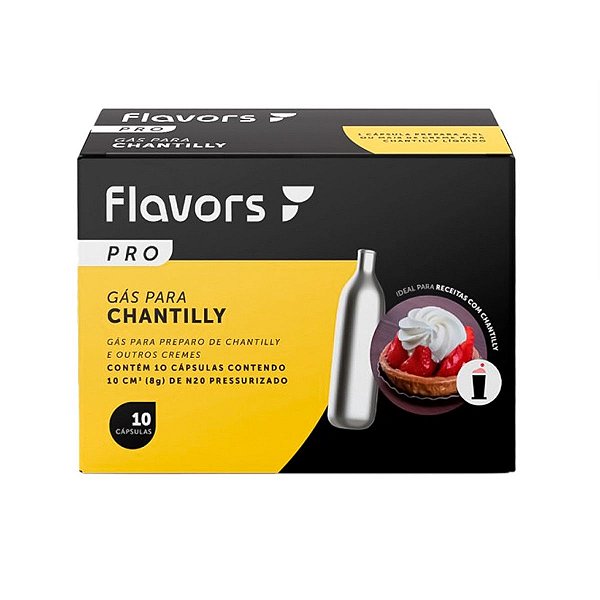 Cápsula Gás para preparo de Chantilly FlavorsPRO  - Flavors