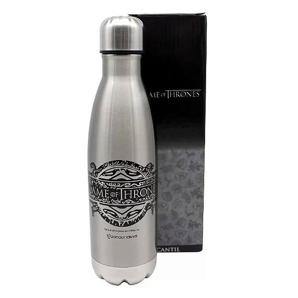 Garrafa Cantil Térmico Inox 500ML Game Of Thrones - Zona Criativa