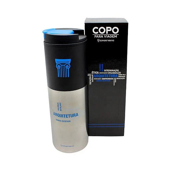 Copo Para Viagem 500ML Arquitetura - Zona Criativa