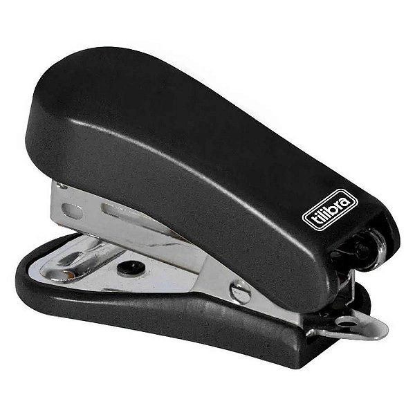 Grampeador Mini 26/6 G107 Preto - Tilibra