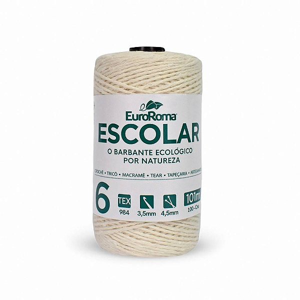 Barbante N6 Cru Rolo 101M - EuroRoma