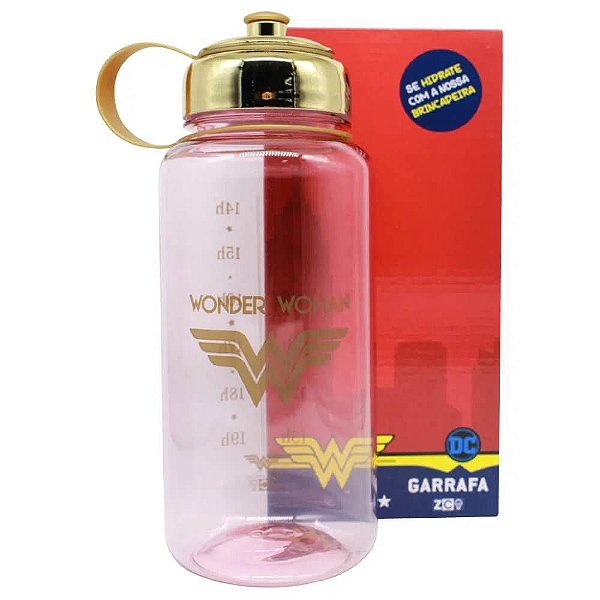 Garrafa Jumbo 1L Mulher Maravilha HQ - Zona Criativa
