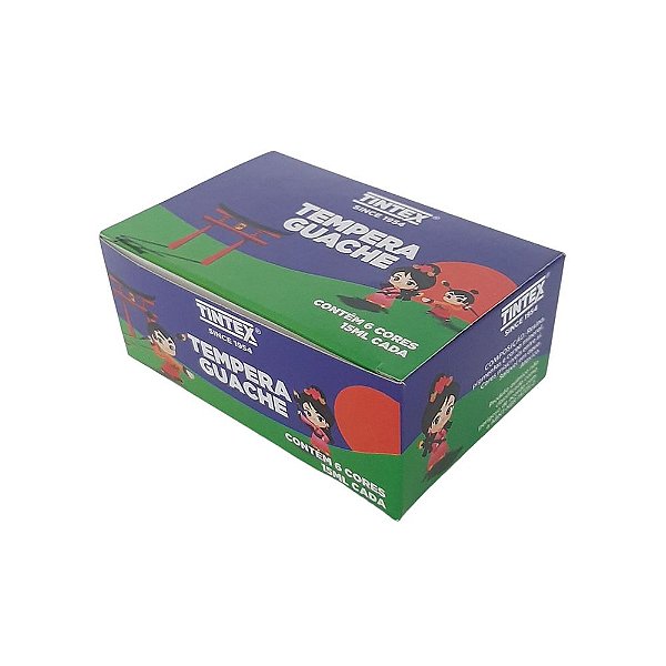 Tinta Tempera Guache 15ML 6 Cores Tintex - Relutex