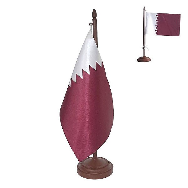 Bandeira De Mesa País Qatar - FDB