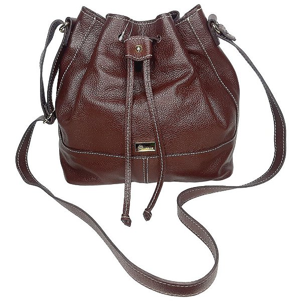 Bolsa Em Couro Legítimo 2307 Pinhão - Amarelle