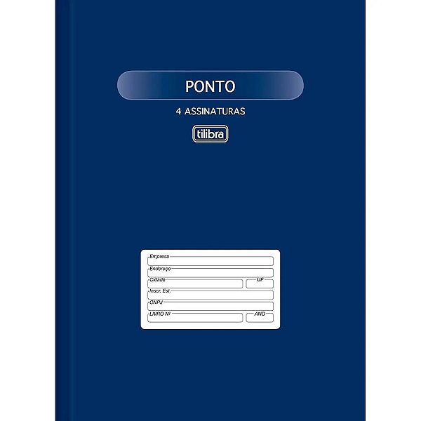 Livro De Ponto Ofício 4 Assinaturas 100 Folhas - Tilibra
