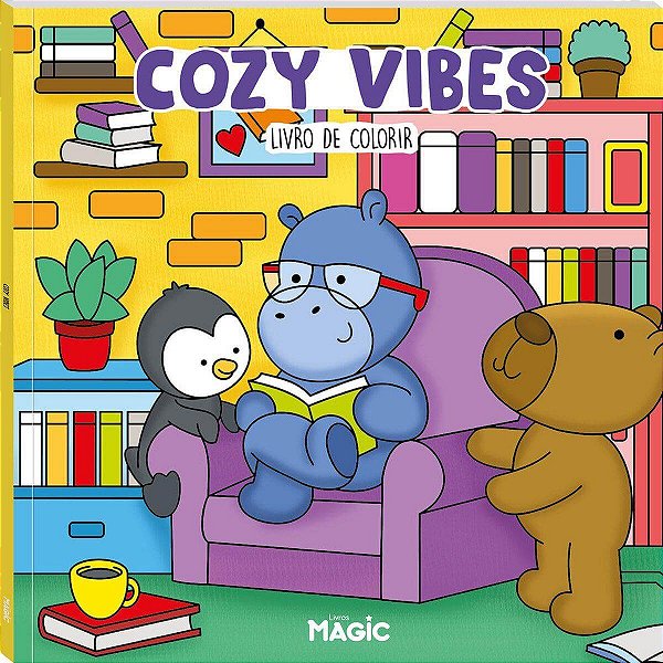 Livro De Colorir Cozy Vibes 48 Páginas - Magic Kids
