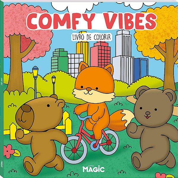Livro De Colorir Comfy Vibes 48 Páginas - Magic Kids