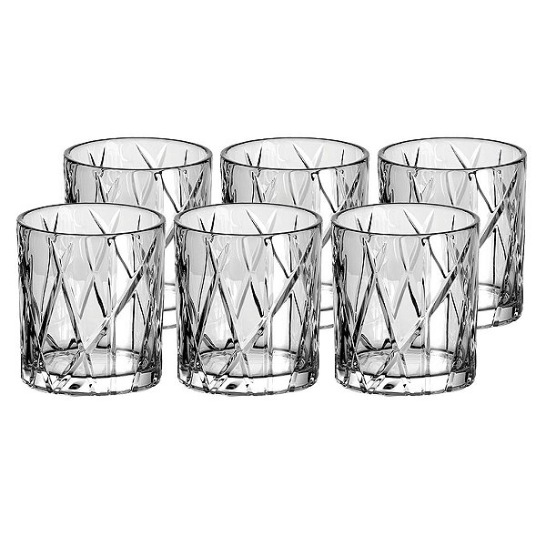 Jogo de 06 Copos Baixos - Modelo Forest -  310ml