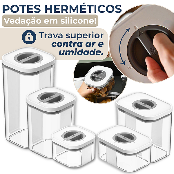 Pote Hermético Porta Mantimento Linha Bolt Ou