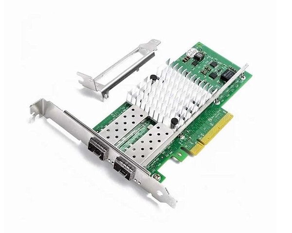 Placa de Rede X520-DA2 10gbits 2 Portas Spf+ Pci-e X8 - Seminovo