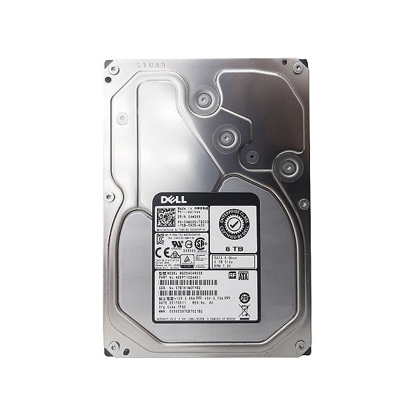 HD SATA Dell 8Tb 7.5K 6Gbps 3.5" (MG05ACA800E) - Seminovo