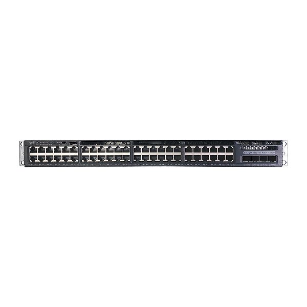 Switch Cisco Catalyst 48xGigabit PoE+ 4x10G SFP+ (WS-C3650-48FQM-S) - Seminovo