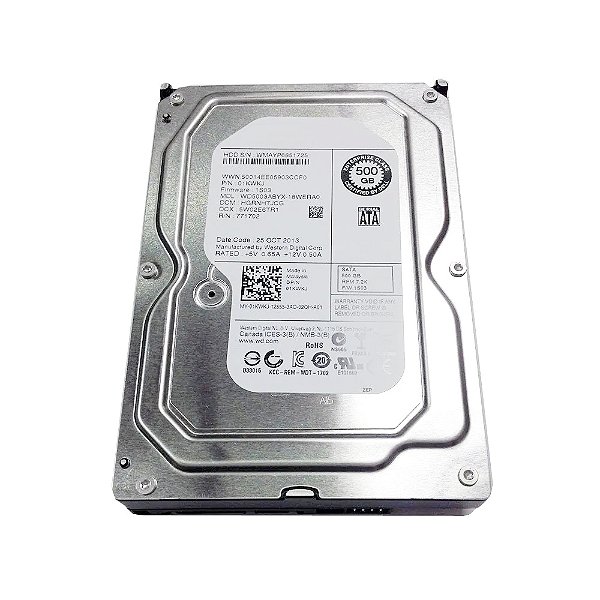 HD Dell 500GB SATA 3Gbps 7.2K RPM 3.5" Enterprise WD (771702) - Seminovo