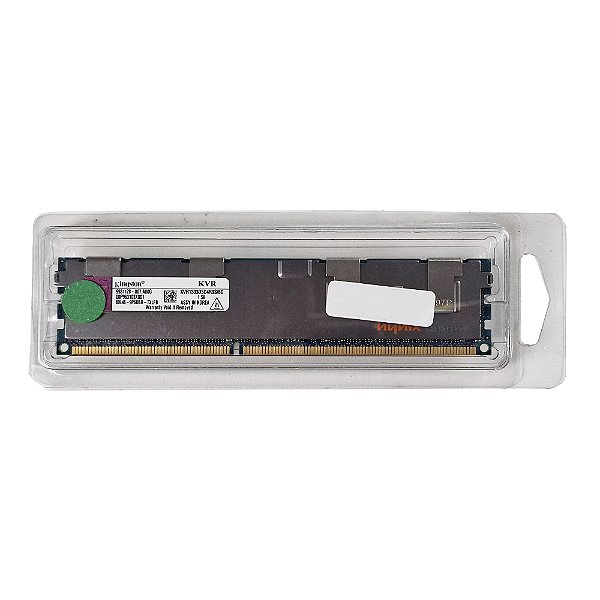 Memória RAM Kingston ValueRAM 8GB DDR3 1333MHz ECC Registered PC3-10600R 2Rx4 - Seminovo
