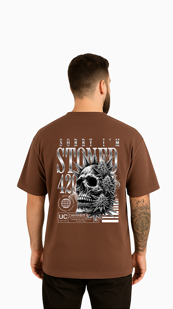 CAMISA OVERSIZED - SORRY I'M STONED - UNDER CREW