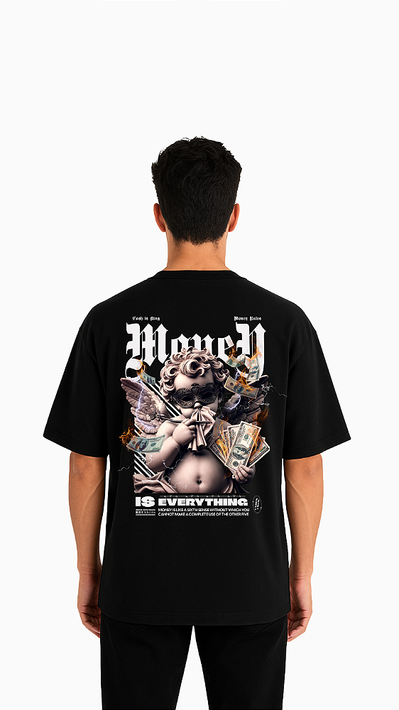 CAMISA OVERSIZED - ANGEL MONEY - UNDER CREW