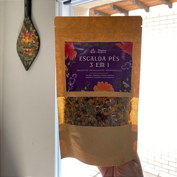 Escalda Pés 3 em 1 Relaxante Revitalizante e Desintoxicante (Refil 5 utilizações)